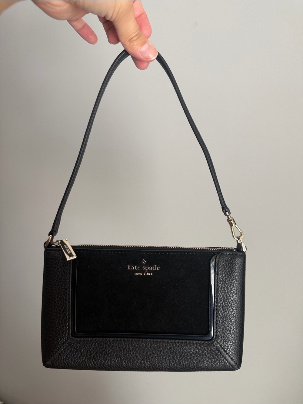 Kate Spade Lena mini shoulder bag with Suede Panel